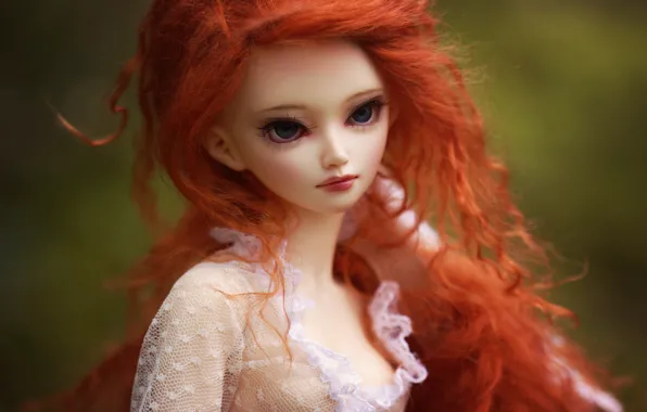 Picture toy, doll, redhead