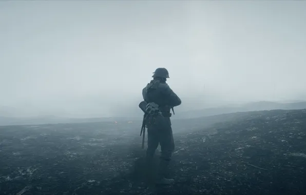 Picture fog, war, the game, soldiers, Electronic Arts, Battlefield 1
