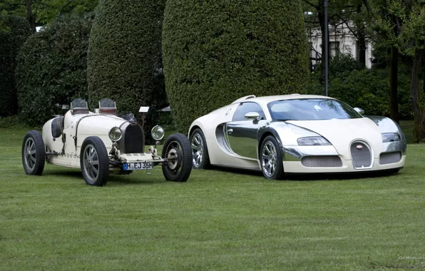 White, Bugatti, veyron