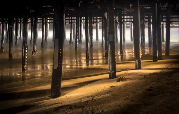 Picture sea, bridge, support