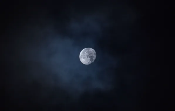 The sky, night, nature, the moon