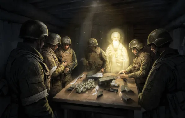 War, Christmas, Soldiers, Russia, Art, Ukraine, Conflict, Conflict