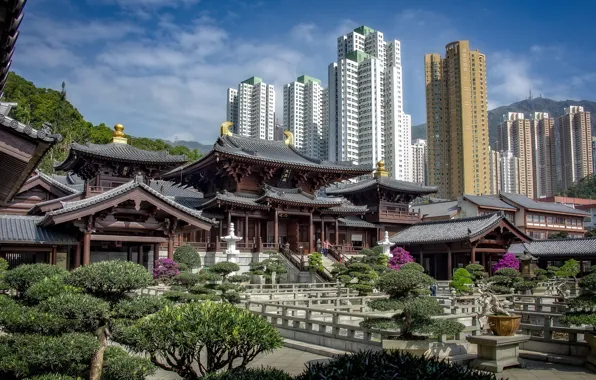 The city, Hong Kong, China