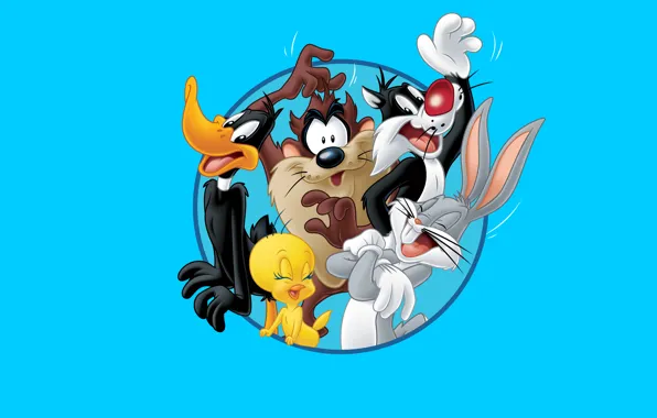 Cartoon, Daffy Duck, Tweety, The Tasmanian devil, Daffy Duck, Looney Tunes, Bugs Bunny, Bugs Bunny