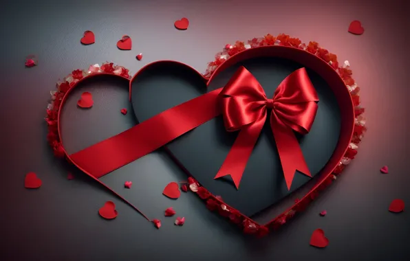 Love, red, holiday, heart, feelings, heart, tape, hearts