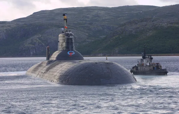 Boat, submarine, underwater, atomic, the project 941, Severstal