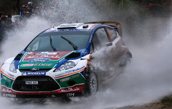 Ford, Water, Auto, Sport, Machine, Race, The hood, Puddle
