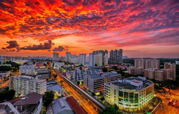 Singapore, megapolis, Singapore, Bukit Merah