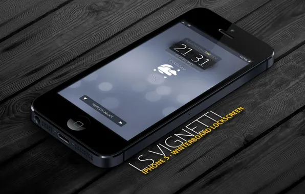 Picture time, style, black color, screen, iPhone 5
