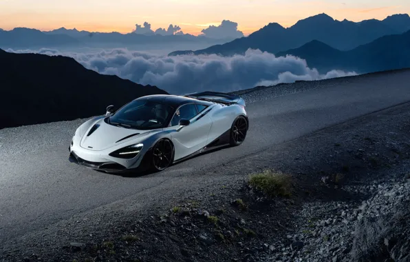 Picture sunset, McLaren, supercar, 2018, Novitec, 720S