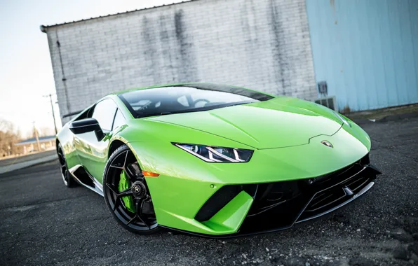 Lamborghini, Green, VAG, Huracan, Sight