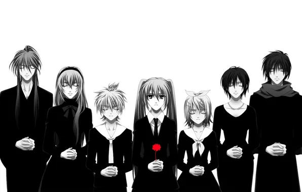 Picture girl, anime, art, guy, vocaloid