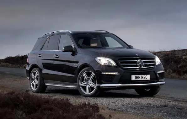 The sky, background, Mercedes-Benz, Mercedes, jeep, AMG, ML63