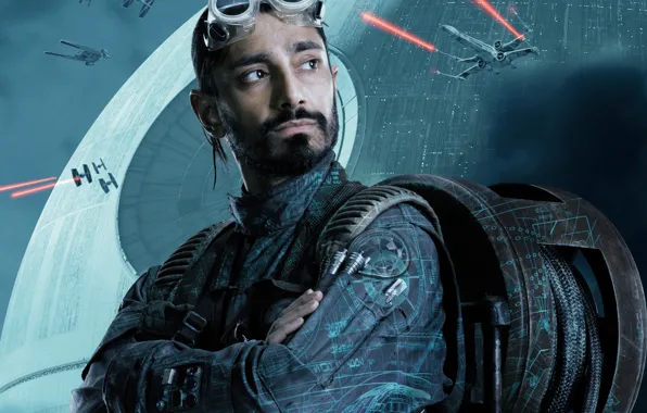 Picture fiction, glasses, poster, the cable, Riz Ahmed, Rogue One, Rogue-one: Star wars. History, Riz Ahmed