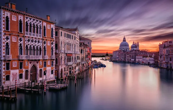 Picture the sky, water, the city, home, morning, excerpt, Italy, Venice