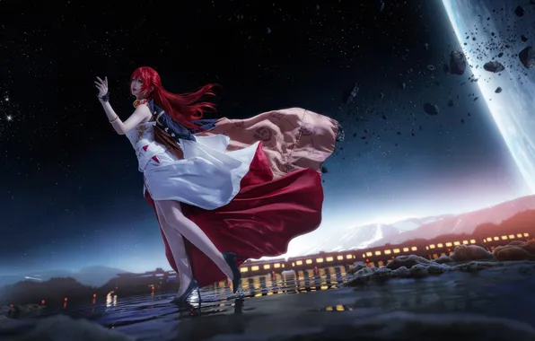 Asian, dress, cosplay, Himeko, Honkai, Star Rail, nangongOVO