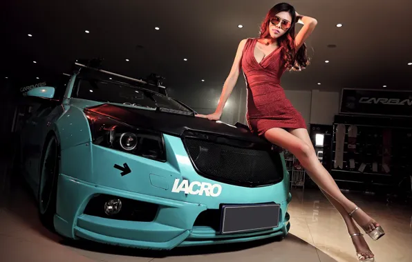 Auto, look, girl, glasses, Asian, beautiful girl, Dong fei