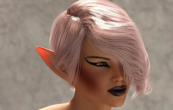 Girl, portrait, elf