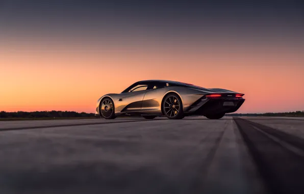 Sunset, McLaren, the evening, supercar, hypercar, 2019, Speedtail