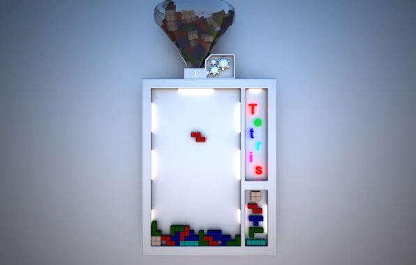 Mechanism, minimalism, Tetris, Rendering