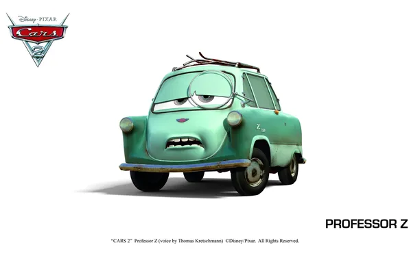 Picture pixar, cars, cars 2, cars 2, professor