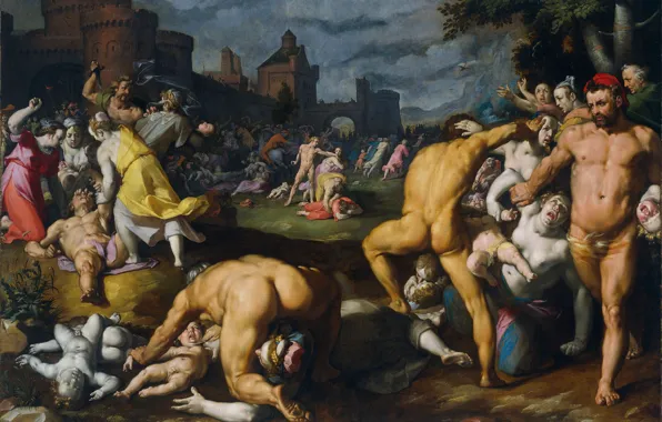 Picture, mythology, Cornelis Cornelissen, The killing of Infants in Bethlehem