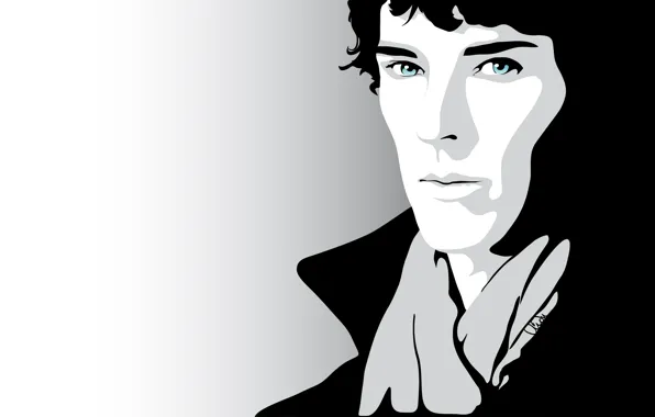 Look, Sherlock Holmes, Benedict Cumberbatch, Benedict Cumberbatch, Sherlock, Sherlock, Sherlock BBC, vector graphics