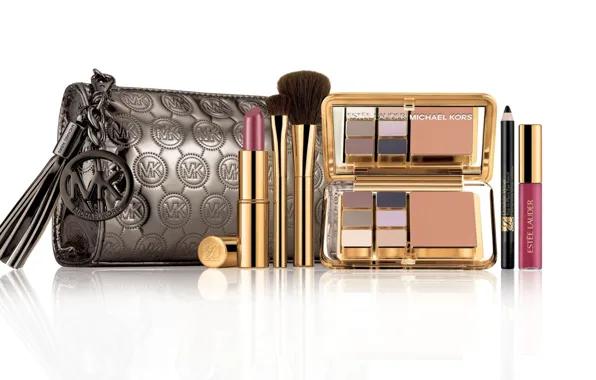 Wallpaper Shine, shadow, lipstick, cosmetics, Estee-Lauder, cosmetic bag