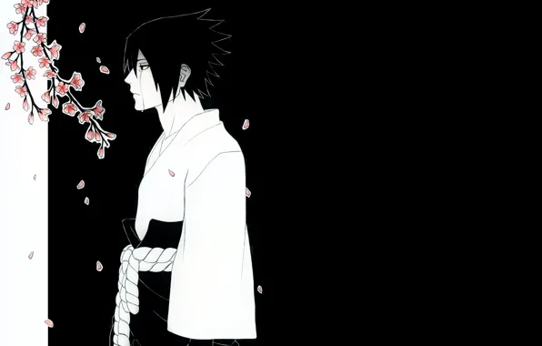 Flowers, Sakura, guy, Naruto, Naruto, Sasuke