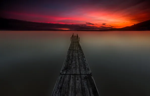 Picture the sky, landscape, lake, beauty