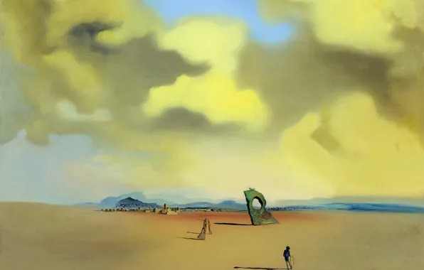 Picture surrealism, picture, Salvador Dali, Salvador Dali, The Ghost of the Night on the Beach