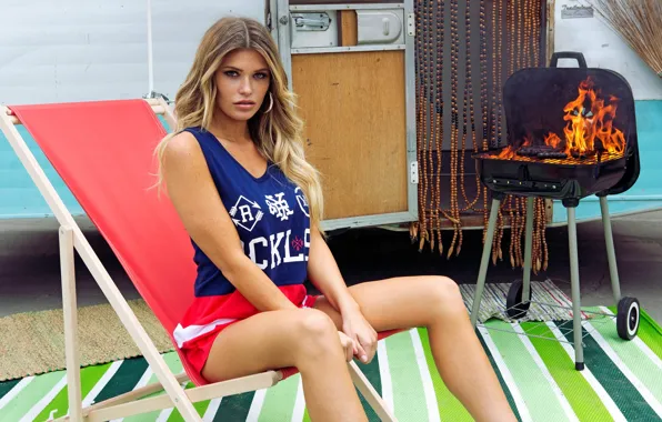 Picture girl, fire, model, legs, Samantha Hoopes
