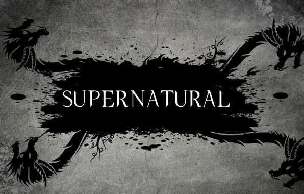 Wallpaper the inscription, dragons, Dragon, Supernatural, supernatural