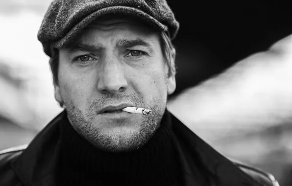Picture portrait, cigarette, actor, h\b, COP wars, Alexander Ustyugov