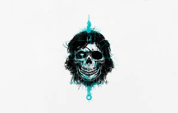 Minimalism, Skull, Style, Background, Art, Snake, Style, Sake