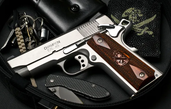 Gun, champion, Springfield Armory, cal. 45, 1911 series