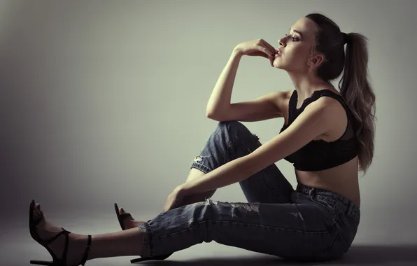 Picture long hair, woman, beautiful