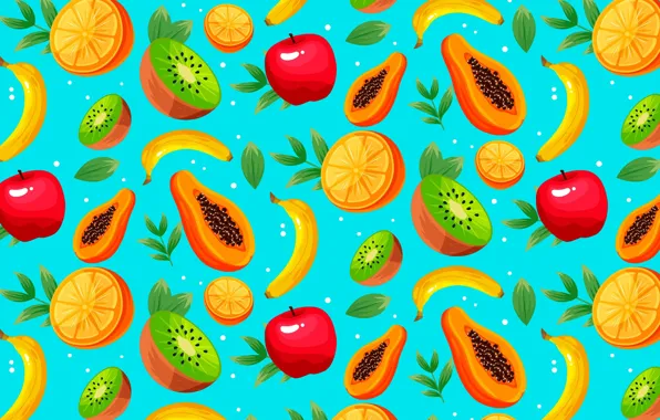 Background, vector, texture, papaya, repetition