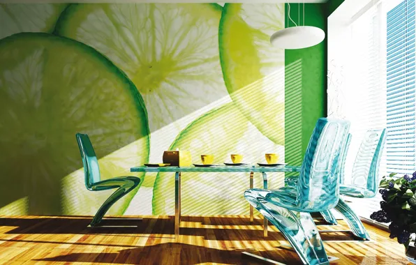 Picture design, style, room, interior, dining room