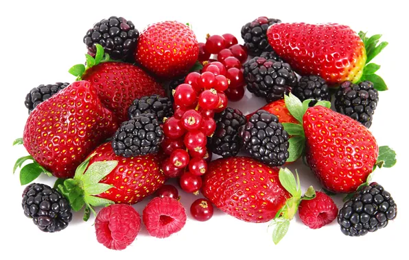 Berries, raspberry, strawberry, BlackBerry, red currant