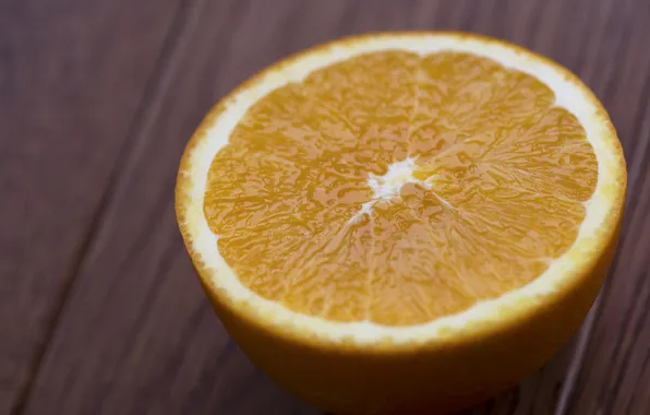 Half, orange, citrus