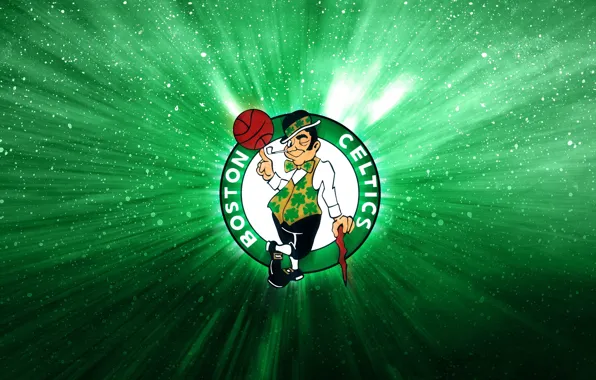 Picture Green, Basketball, Logo, Boston, NBA, Celtics