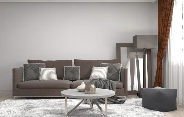 Design, sofa, interior, mirror, table, living room, modern, Stocker Number2