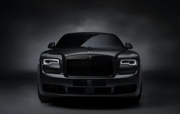 Picture Rolls-Royce, Ghost, front view, Black Badge, 2019