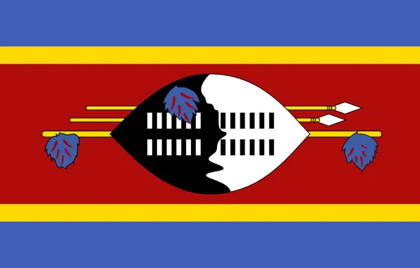 Picture colors, design, flag, Swaziland