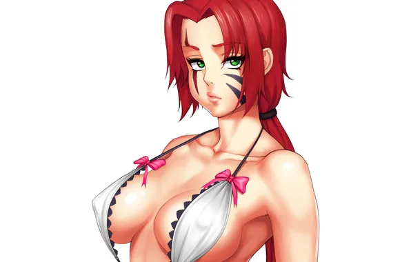 Swimsuit, chest, look, beauty, red, final fantasy, art, linmei quan