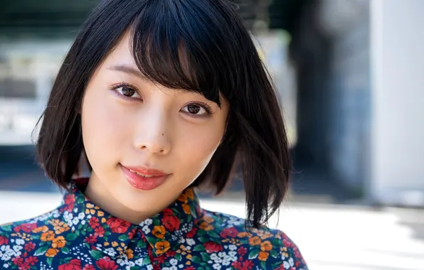 Beautiful, Asian, Model, Smile, Woman, Pretty, Japanese, Outdoor