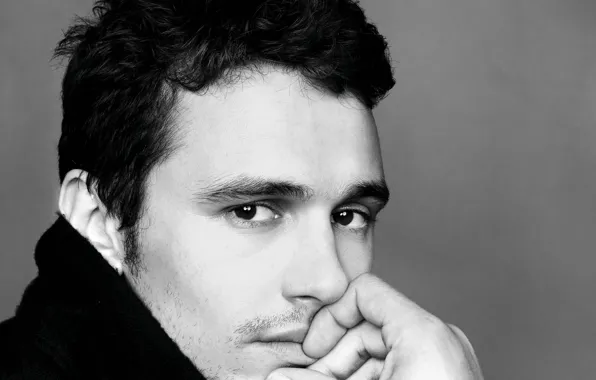 Picture actor, black and white, male, James Franco, James Franco