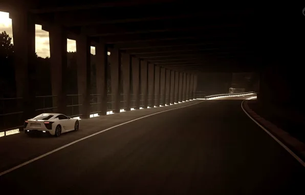 Lexus, White, V10, LF-A
