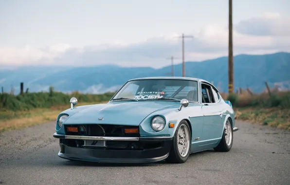 Picture nissan, wheels, 240z, japan, jdm, tuning, front, classic